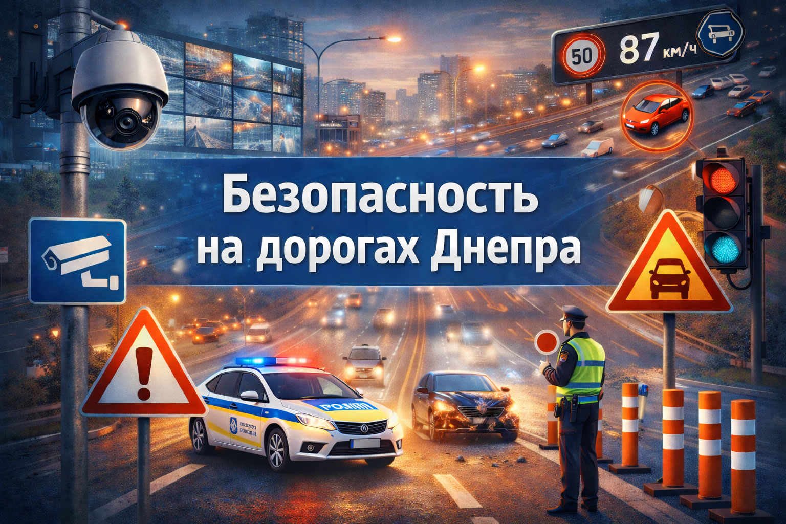 В Днепре усиливают контроль на дорогах: новые камеры, делиниаторы и ужесточение мониторинга В Днепре усиливают контроль на дорогах: новые камеры, делиниаторы и ужесточение мониторинга