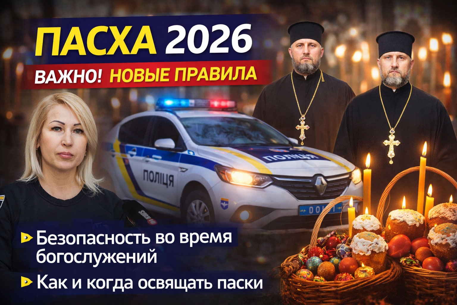 Пасха 2026 в Днепре: расписание служб и меры безопасности Пасха 2026 в Днепре: расписание служб и меры безопасности