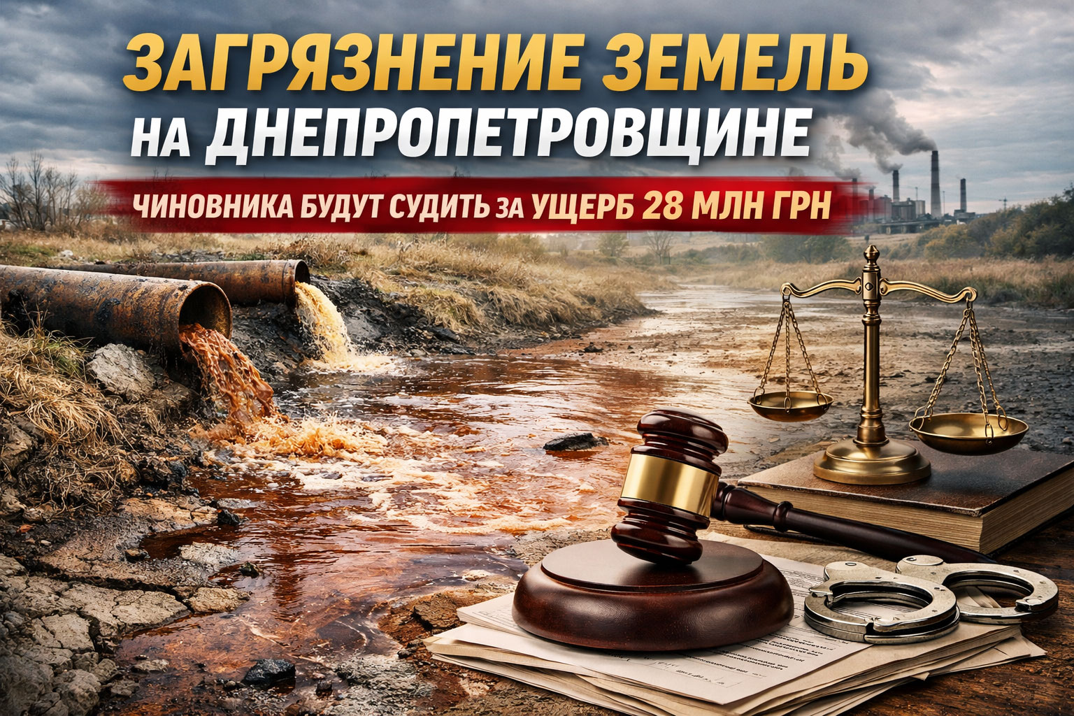Загрязнение земель на Днепропетровщине: чиновника госпредприятия будут судить за ущерб более 28 млн. грн. Загрязнение земель на Днепропетровщине: чиновника госпредприятия будут судить за ущерб более 28 млн. грн.