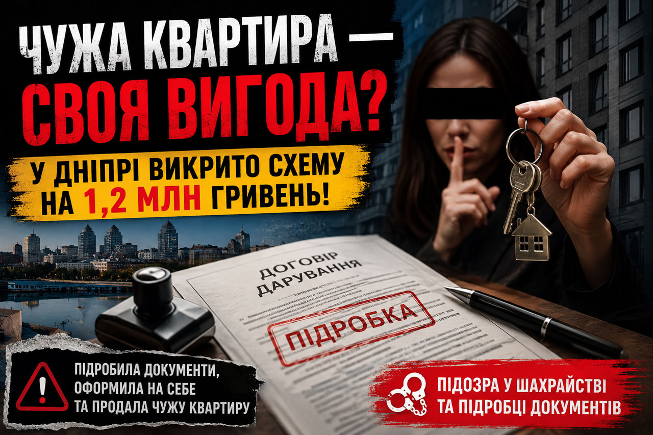 В Днепре женщина незаконно оформила на себя чужую квартиру и продала её: ущерб превысил миллион гривен В Днепре женщина незаконно оформила на себя чужую квартиру и продала её: ущерб превысил миллион гривен