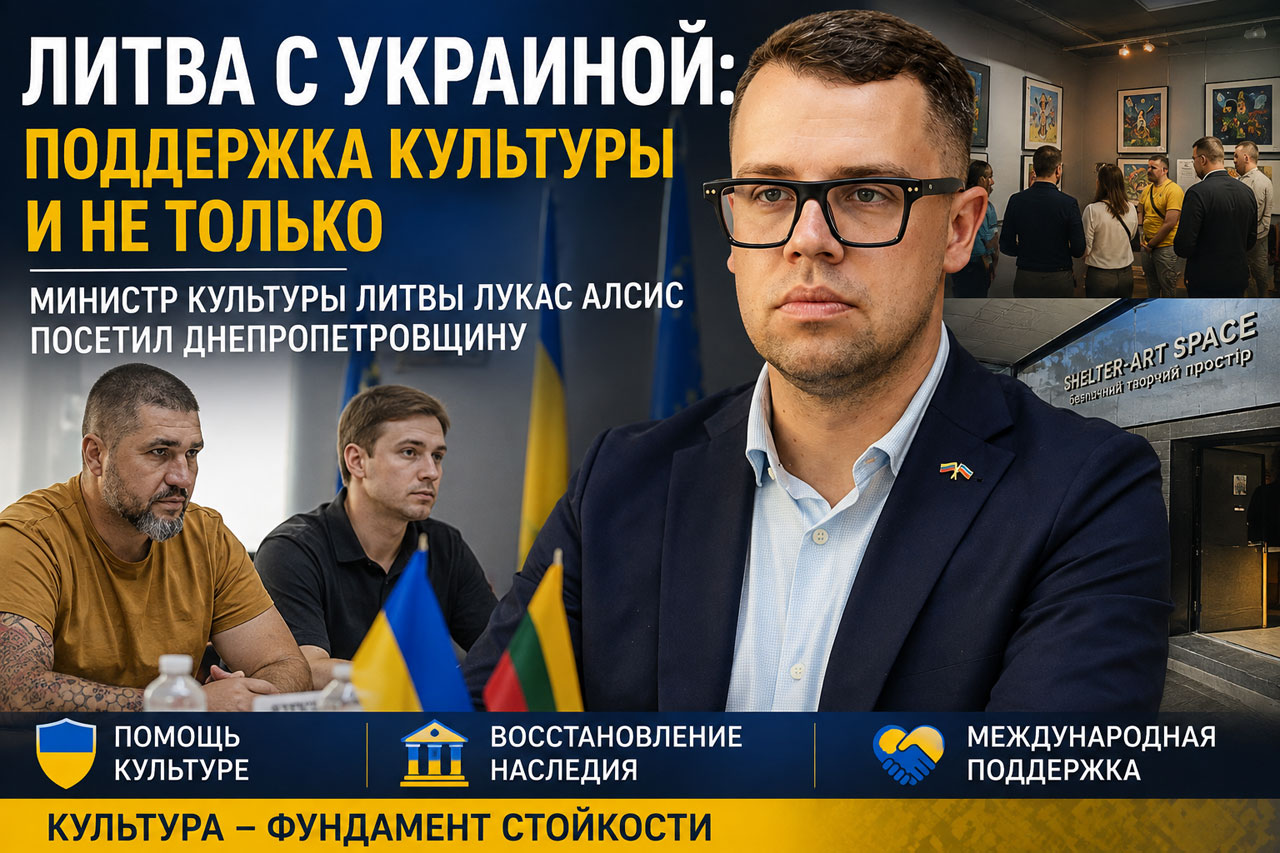 Министр культуры Литвы впервые выехал за рубеж и посетил Днепропетровщину: что Литва помогает сохранить в регионе Министр культуры Литвы впервые выехал за рубеж и посетил Днепропетровщину: что Литва помогает сохранить в регионе