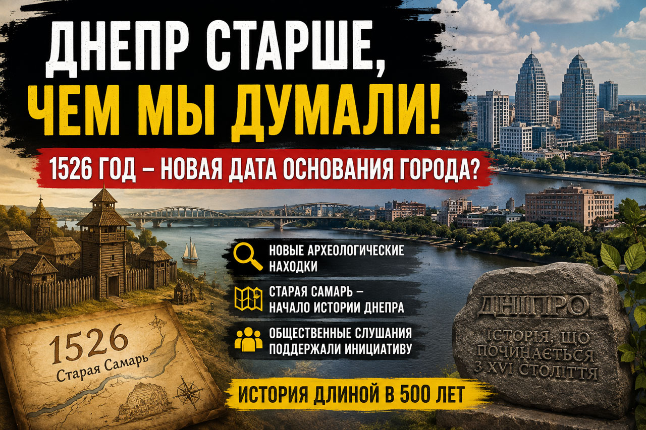 Днепр может получить новую дату основания: почему город предлагают вести от 1526 года Днепр может получить новую дату основания: почему город предлагают вести от 1526 года