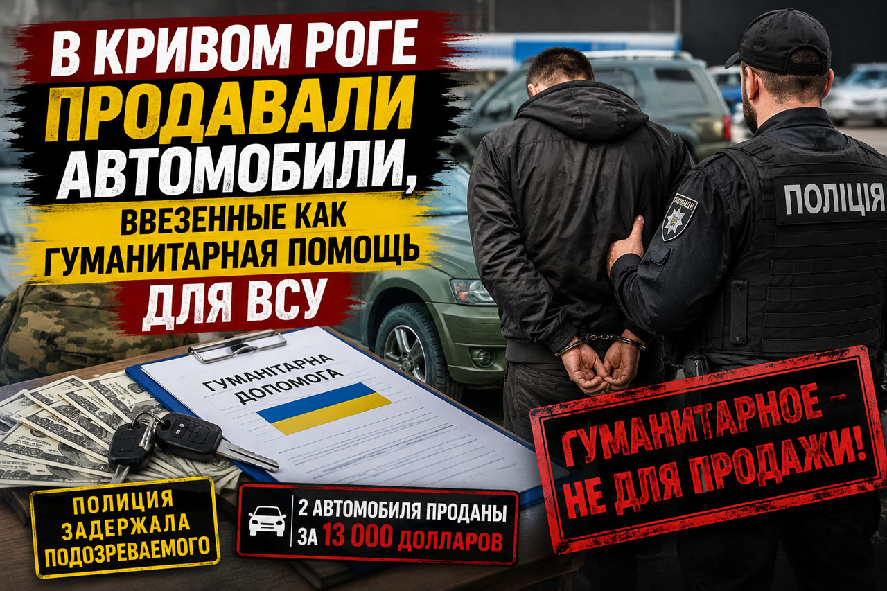 В Кривом Роге задержали мужчину за продажу автомобилей, ввезенных как гуманитарная помощь для ВСУ В Кривом Роге задержали мужчину за продажу автомобилей, ввезенных как гуманитарная помощь для ВСУ