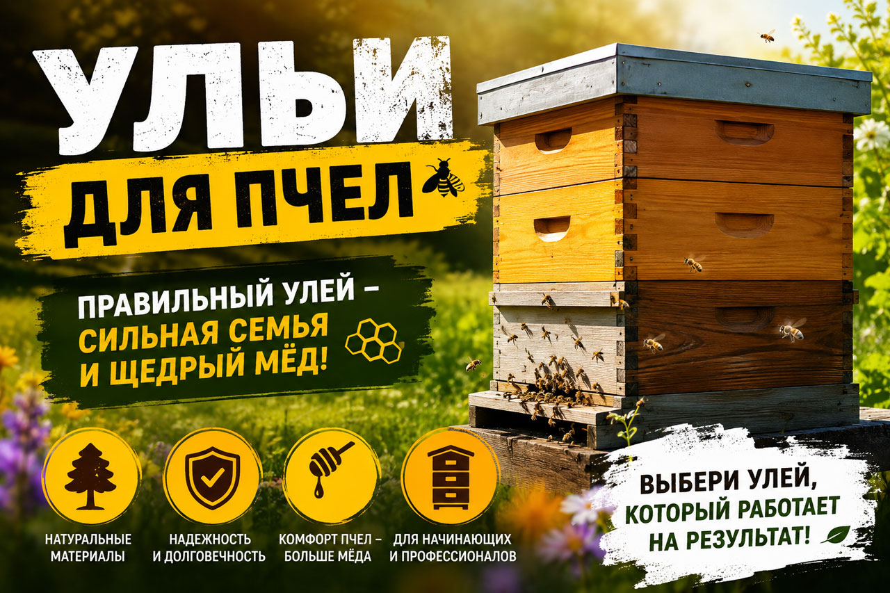 Ульи для пчел: как выбрать конструкцию для сильной и продуктивной пасеки Ульи для пчел: как выбрать конструкцию для сильной и продуктивной пасеки