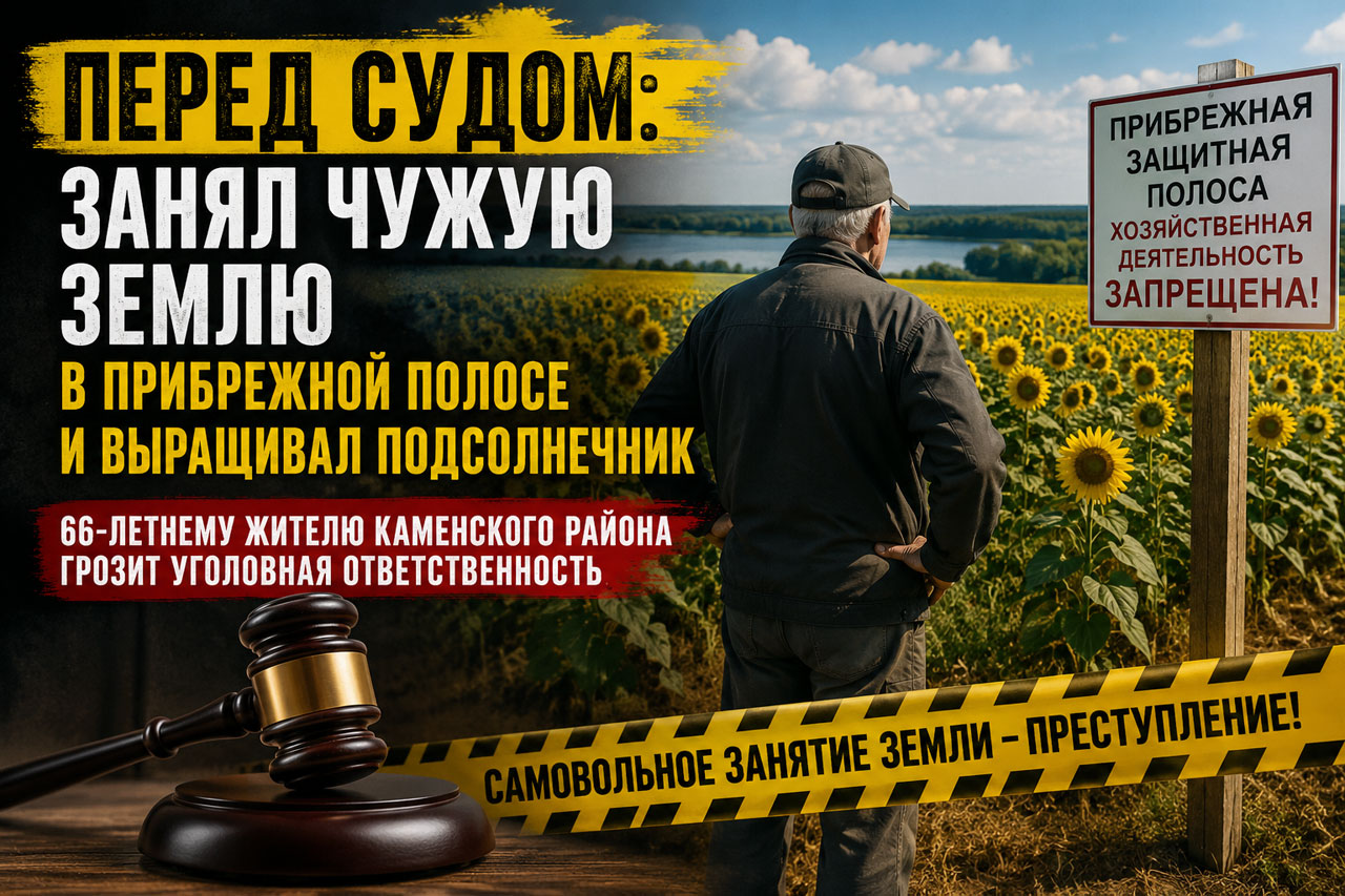 Житель Каменского района предстанет перед судом за выращивание подсолнечника в прибрежной защитной полосе Житель Каменского района предстанет перед судом за выращивание подсолнечника в прибрежной защитной полосе