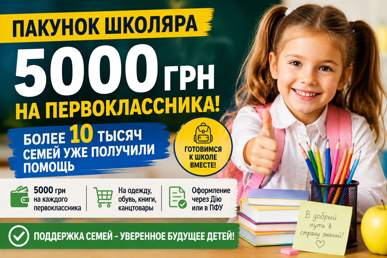 Более 10 тысяч семей Днепропетровщины уже получили 5000 гривен на подготовку первоклассников: как оформить «Пакунок школяра» Более 10 тысяч семей Днепропетровщины уже получили 5000 гривен на подготовку первоклассников: как оформить «Пакунок школяра»