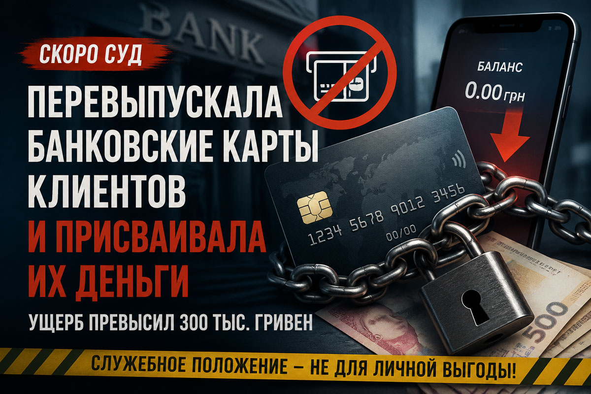 В Каменском руководительницу банковского отделения будут судить за хищение средств клиентов через перевыпуск банковских карт В Каменском руководительницу банковского отделения будут судить за хищение средств клиентов через перевыпуск банковских карт