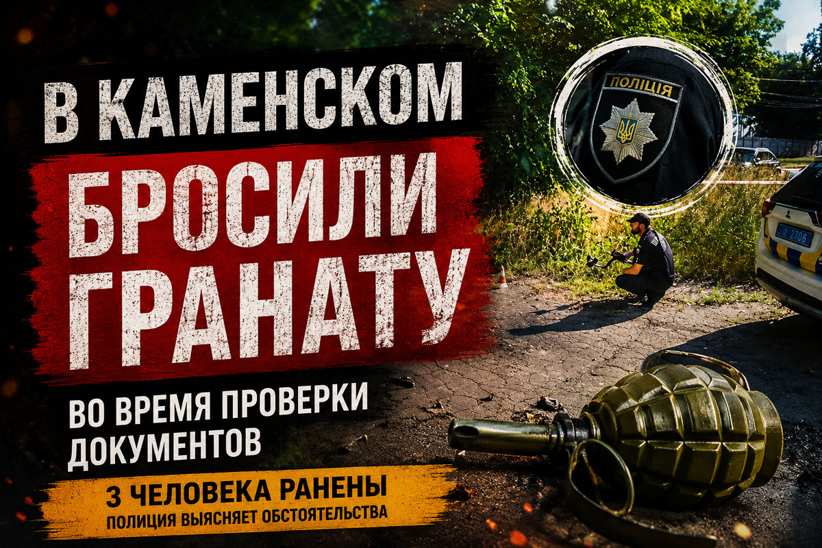 В Каменском мужчина бросил гранату во время проверки документов: ранены полицейский, военнослужащий и сам нападавший В Каменском мужчина бросил гранату во время проверки документов: ранены полицейский, военнослужащий и сам нападавший