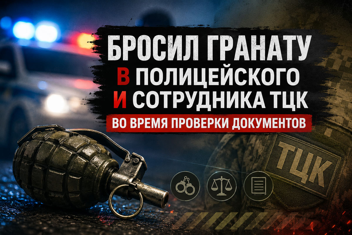 В Каменском мужчина бросил гранату в полицейского и сотрудника ТЦК во время проверки документов: ему объявили подозрение В Каменском мужчина бросил гранату в полицейского и сотрудника ТЦК во время проверки документов: ему объявили подозрение