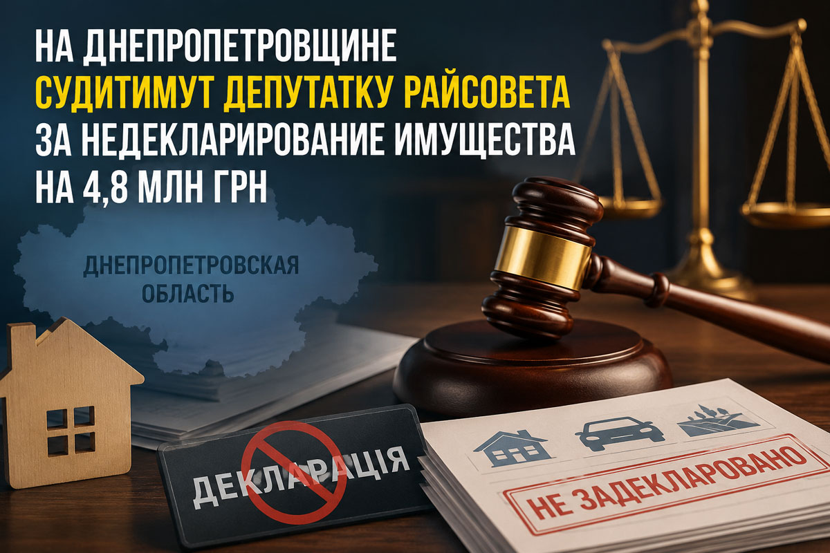 На Днепропетровщине будут судить депутата районного совета за недостоверное декларирование имущества на 4,8 млн гривен На Днепропетровщине будут судить депутата районного совета за недостоверное декларирование имущества на 4,8 млн гривен