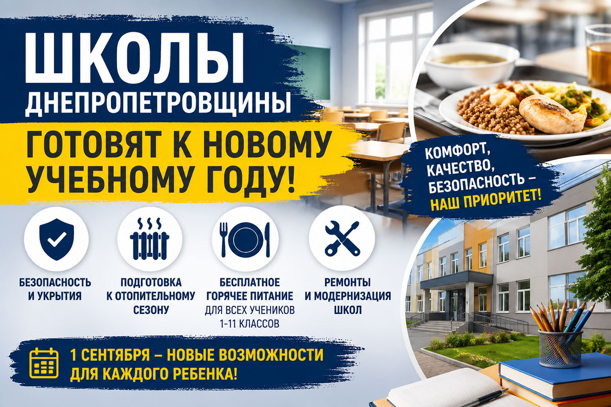 На Днепропетровщине начали масштабную подготовку школ к новому учебному году: что изменится для учеников с 1 сентября На Днепропетровщине начали масштабную подготовку школ к новому учебному году: что изменится для учеников с 1 сентября