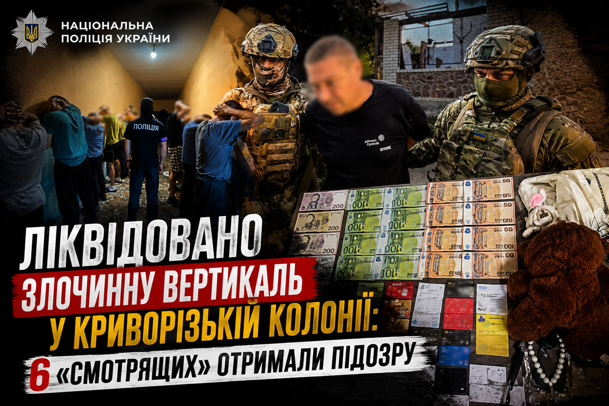 В Кривом Роге ликвидировали преступную вертикаль в колонии: подозрение получили шесть участников криминальной сети В Кривом Роге ликвидировали преступную вертикаль в колонии: подозрение получили шесть участников криминальной сети