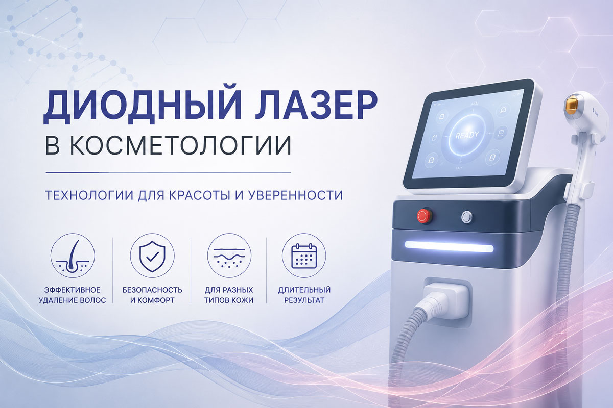 Диодный лазер в косметологии: принцип работы, возможности и особенности применения Диодный лазер в косметологии: принцип работы, возможности и особенности применения