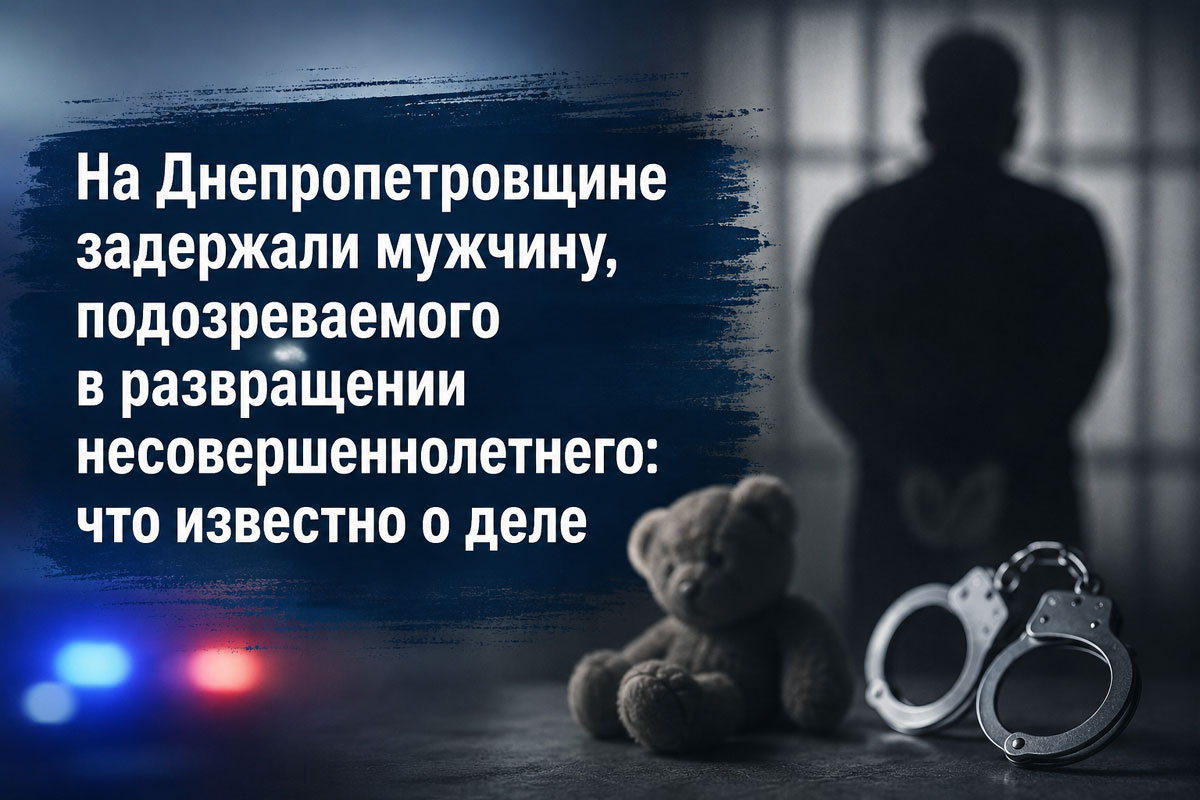 На Днепропетровщине задержали мужчину, подозреваемого в развращении несовершеннолетнего: что известно о деле На Днепропетровщине задержали мужчину, подозреваемого в развращении несовершеннолетнего: что известно о деле