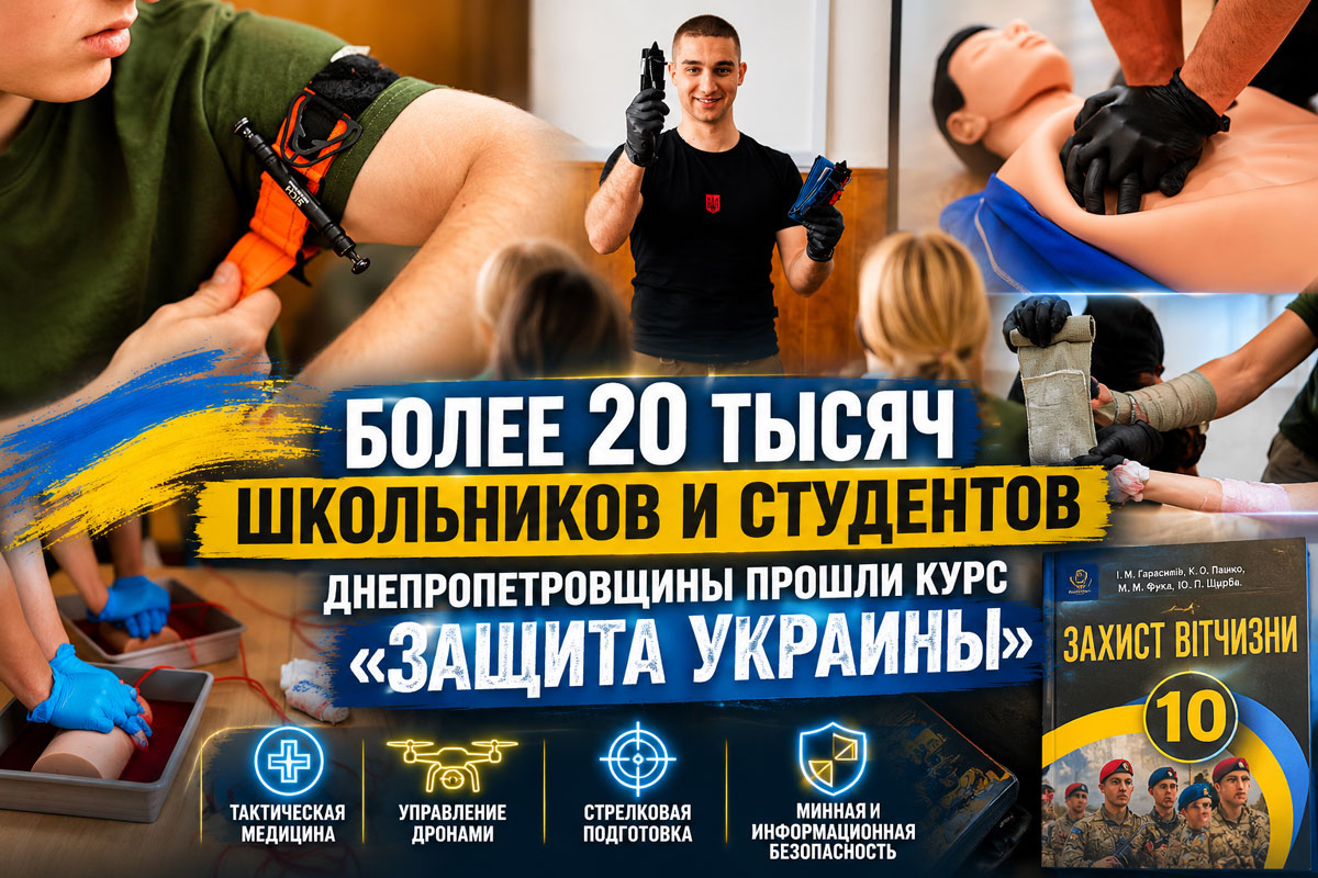 Более 20 тысяч школьников и студентов Днепропетровщины прошли курс «Защита Украины»: чему учат молодежь в условиях войны Более 20 тысяч школьников и студентов Днепропетровщины прошли курс «Защита Украины»: чему учат молодежь в условиях войны