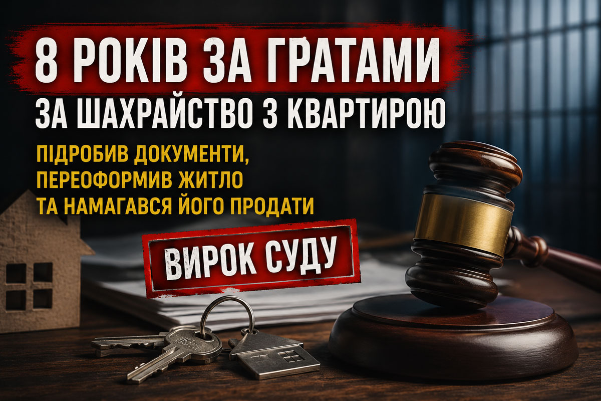 В Днепре осудили мошенника, который переоформил квартиру умершей женщины и пытался продать ее по поддельным документам В Днепре осудили мошенника, который переоформил квартиру умершей женщины и пытался продать ее по поддельным документам