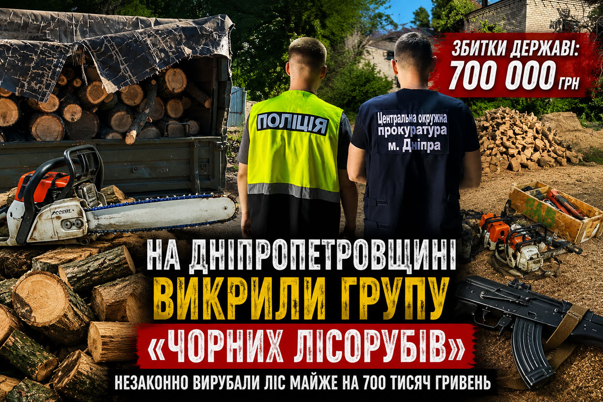 На Днепропетровщине разоблачили группу «черных лесорубов»: ущерб государству приблизился к 700 тысячам гривен На Днепропетровщине разоблачили группу «черных лесорубов»: ущерб государству приблизился к 700 тысячам гривен