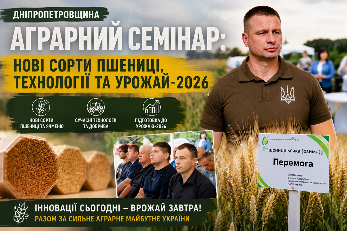 На Днепропетровщине представили новые сорта пшеницы и обсудили перспективы урожая-2026 На Днепропетровщине представили новые сорта пшеницы и обсудили перспективы урожая-2026