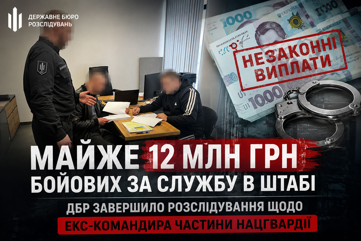 Почти 12 миллионов гривен «боевых» за службу в штабе: дело бывшего командира части Нацгвардии на Днепропетровщине передано в суд Почти 12 миллионов гривен «боевых» за службу в штабе: дело бывшего командира части Нацгвардии на Днепропетровщине передано в суд