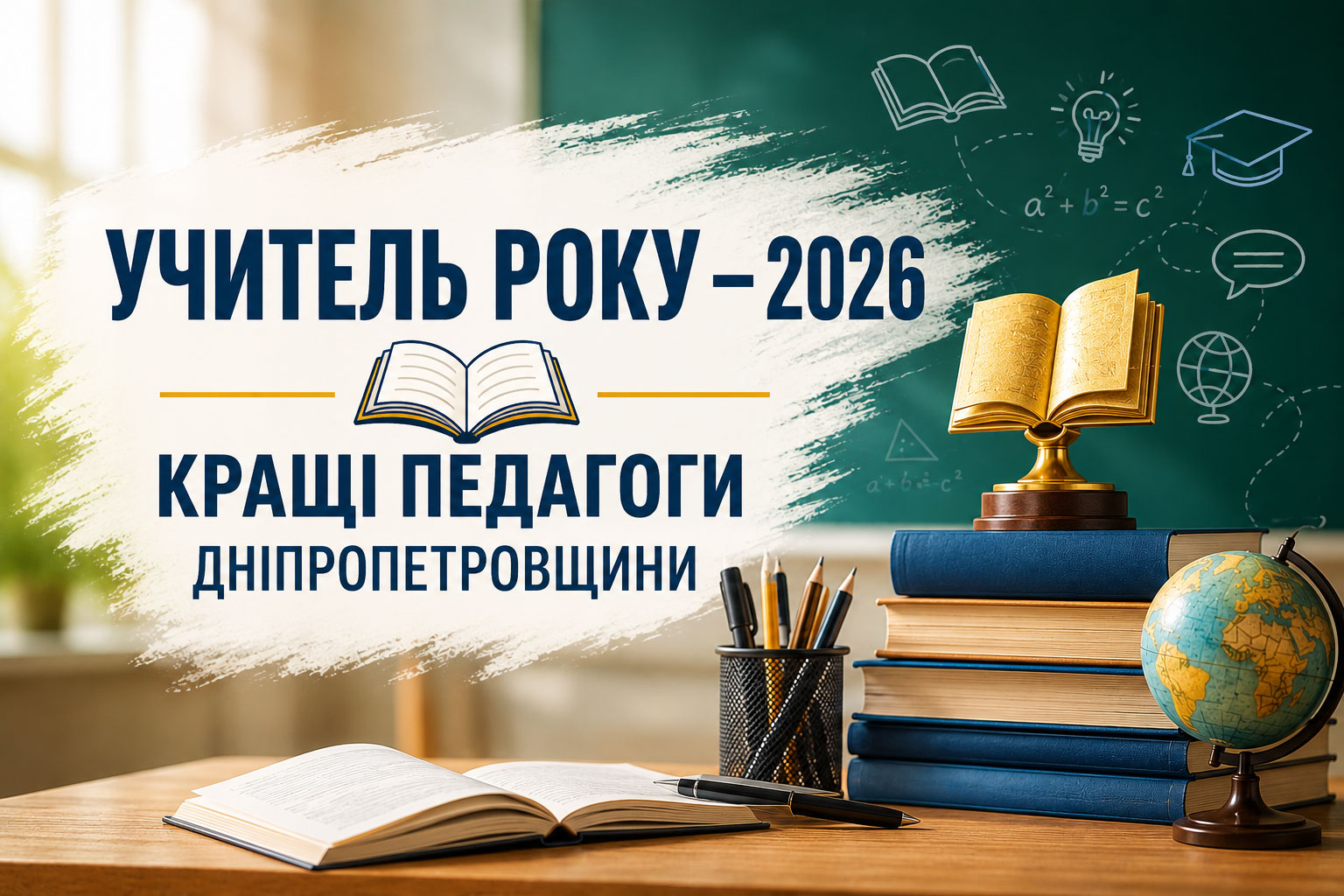 На Днепропетровщине выбрали лучших педагогов региона: кто победил в конкурсе «Учитель года – 2026» На Днепропетровщине выбрали лучших педагогов региона: кто победил в конкурсе «Учитель года – 2026»