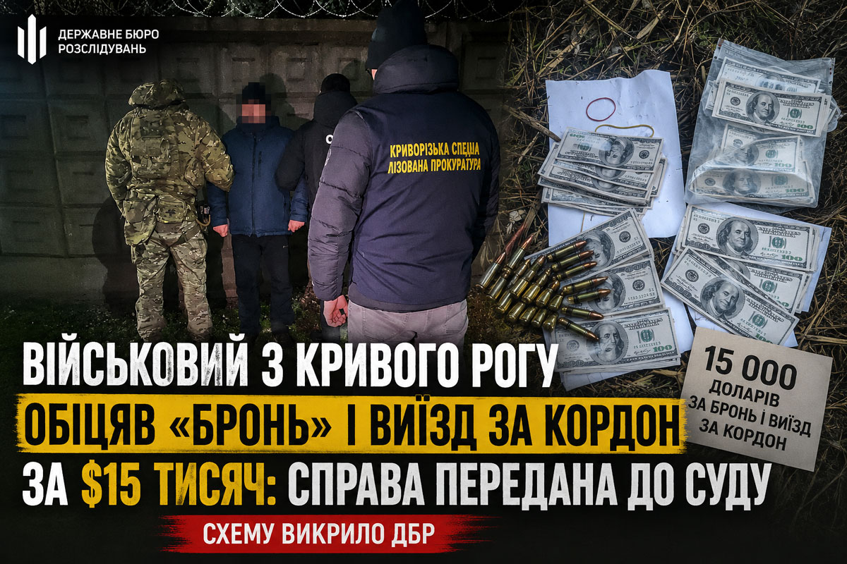 Военный из Кривого Рога предстанет перед судом: за $15 тысяч обещал «бронь» и выезд за границу Военный из Кривого Рога предстанет перед судом: за $15 тысяч обещал «бронь» и выезд за границу