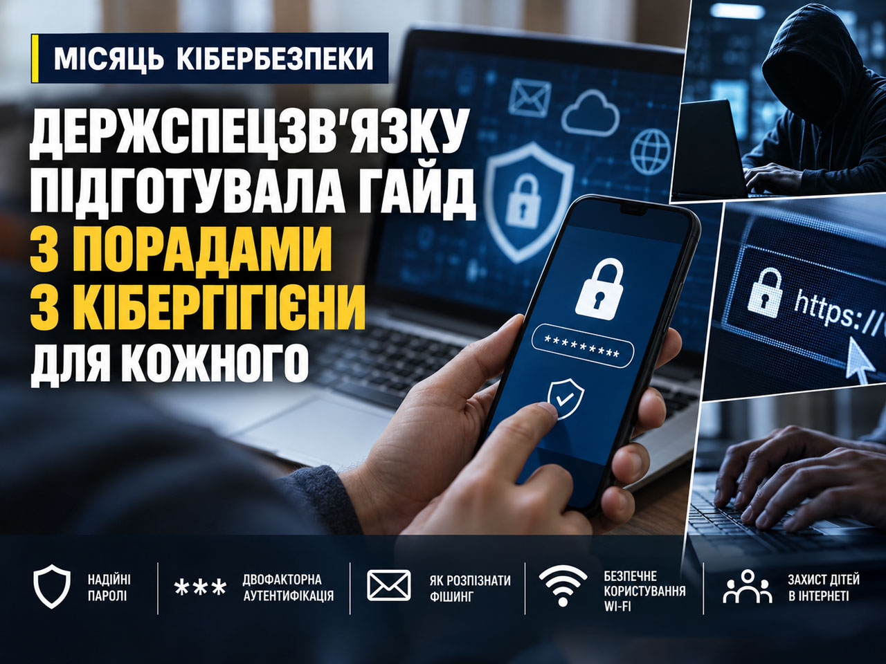 Держспецсвязи подготовила гайд по кибербезопасности: как защитить пароли, деньги и личные данные в интернете Держспецсвязи подготовила гайд по кибербезопасности: как защитить пароли, деньги и личные данные в интернете