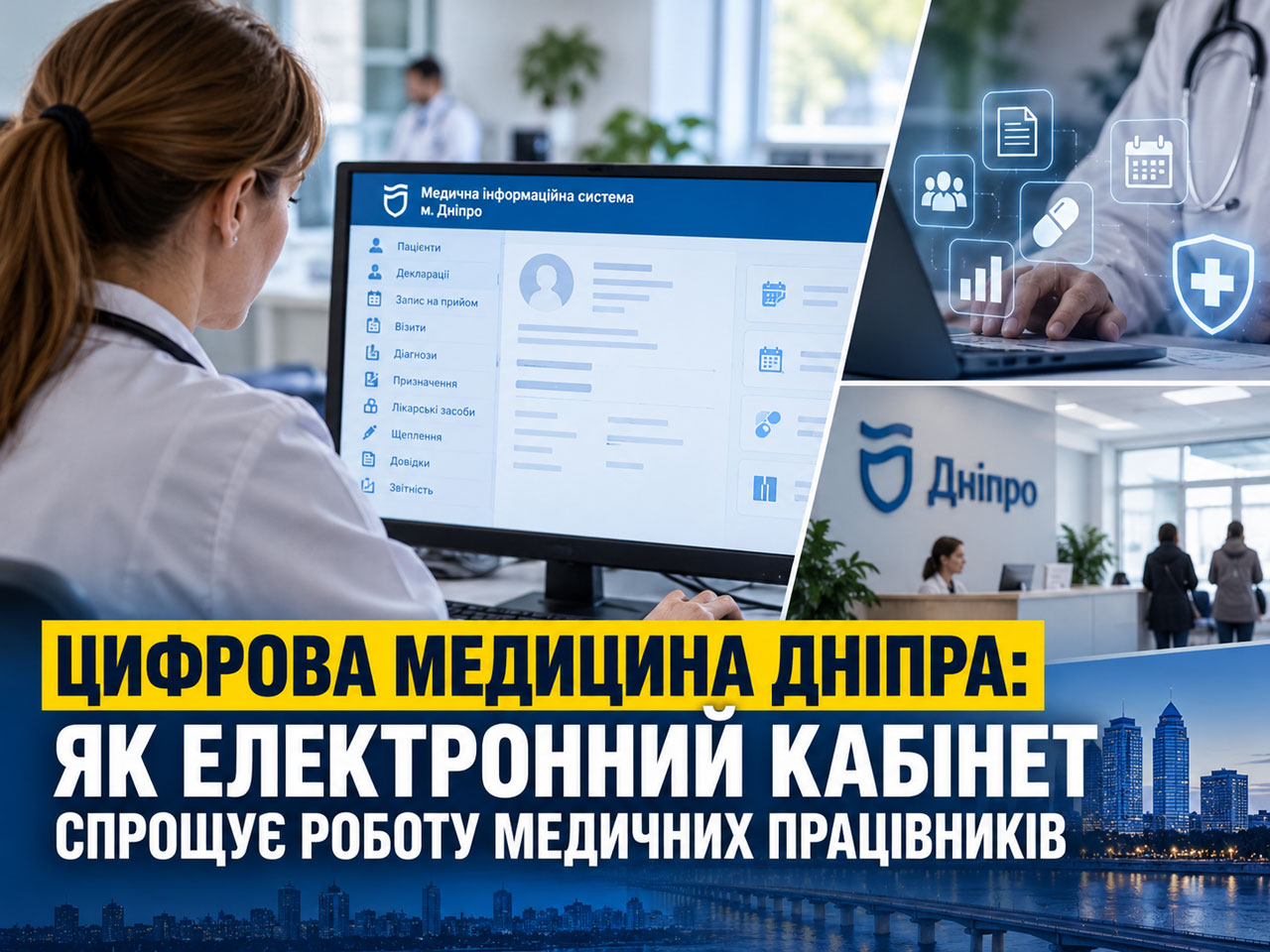 Цифровизация медицины в Днепре: как электронный кабинет помогает врачам работать эффективнее Цифровизация медицины в Днепре: как электронный кабинет помогает врачам работать эффективнее