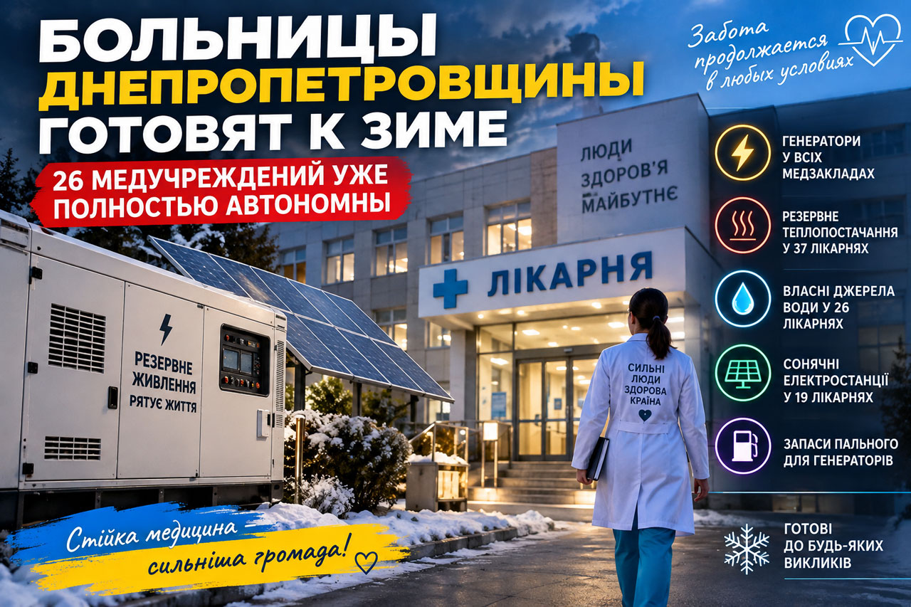 Больницы Днепропетровщины готовят к зиме: 26 медучреждений уже полностью автономны Больницы Днепропетровщины готовят к зиме: 26 медучреждений уже полностью автономны