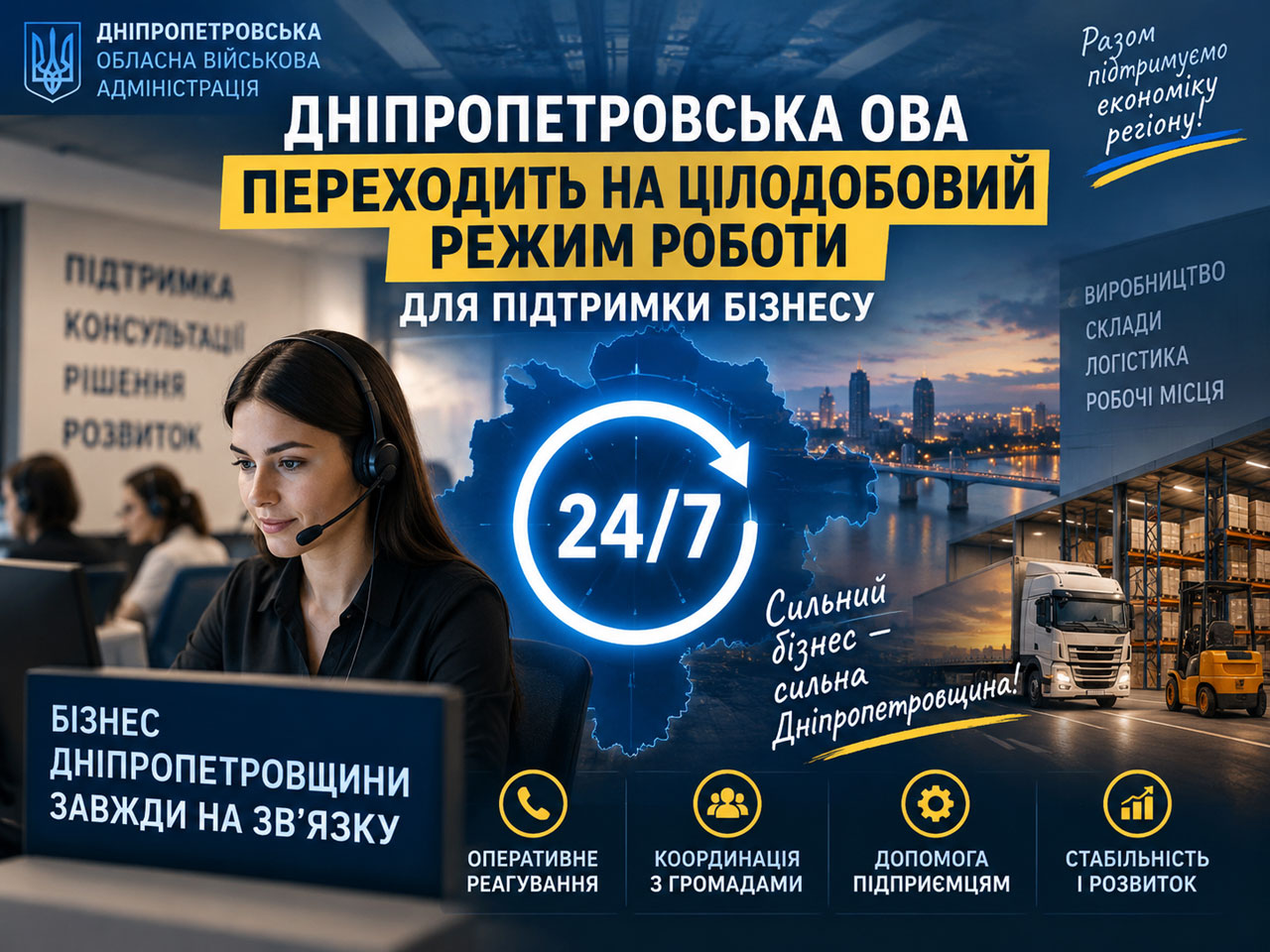 Днепропетровская ОВА переходит на круглосуточную работу: бизнесу помогут защитить производство и склады Днепропетровская ОВА переходит на круглосуточную работу: бизнесу помогут защитить производство и склады