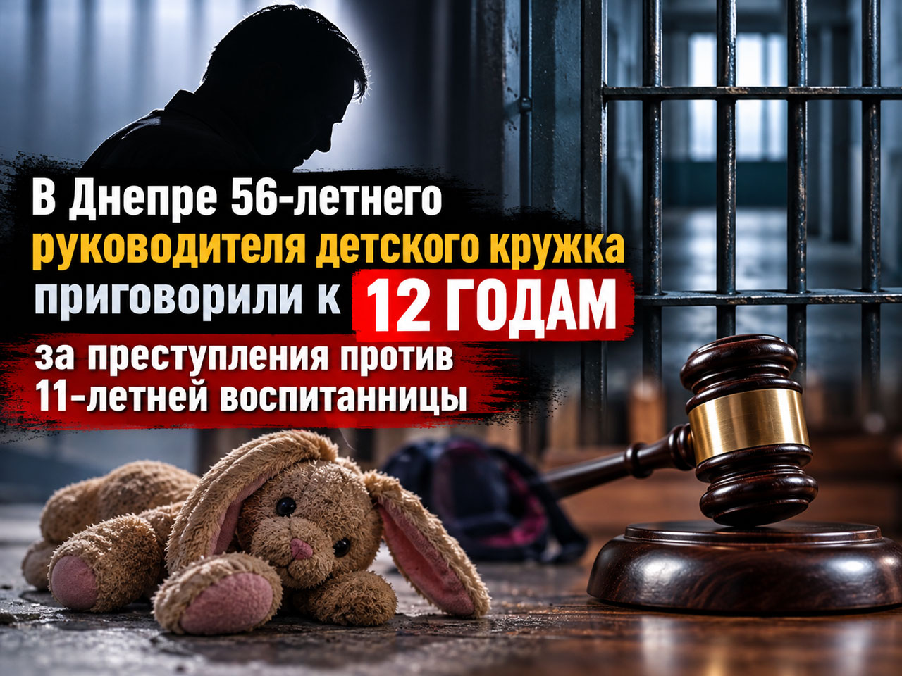 В Днепре 56-летнего руководителя детского кружка приговорили к 12 годам за преступления против 11-летней воспитанницы В Днепре 56-летнего руководителя детского кружка приговорили к 12 годам за преступления против 11-летней воспитанницы