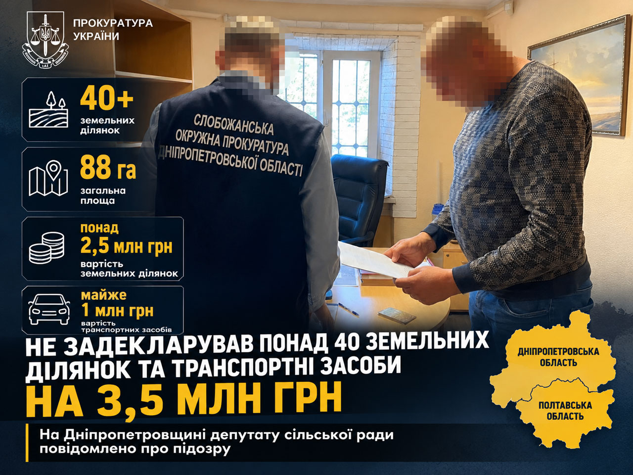 На Днепропетровщине депутат не указал в декларации более 40 земельных участков и транспорт на 3,5 млн грн На Днепропетровщине депутат не указал в декларации более 40 земельных участков и транспорт на 3,5 млн грн